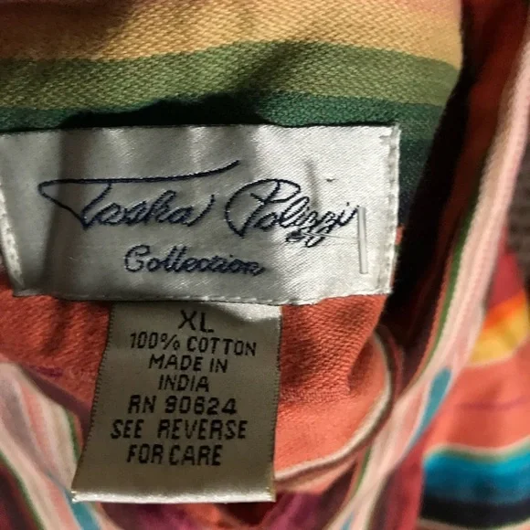 Tasha Polizzi striped western shirt XL NWOT - Picture 3 of 3